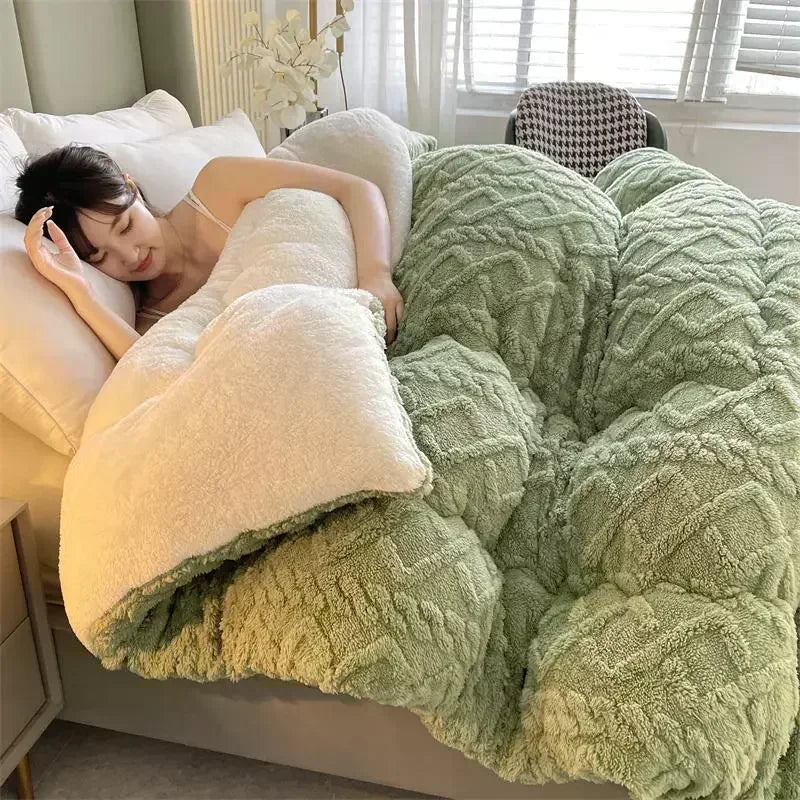 NylaWeave Lamb Cashmere Weighted Blanket Ultra Warm Winter