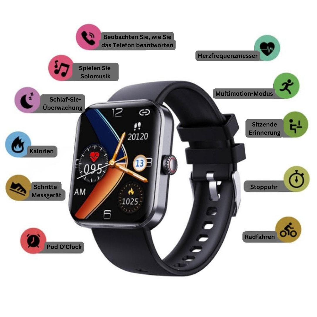 GlucoWatch | Smart Glucose Monitoring Watch with Real-Time Tracking