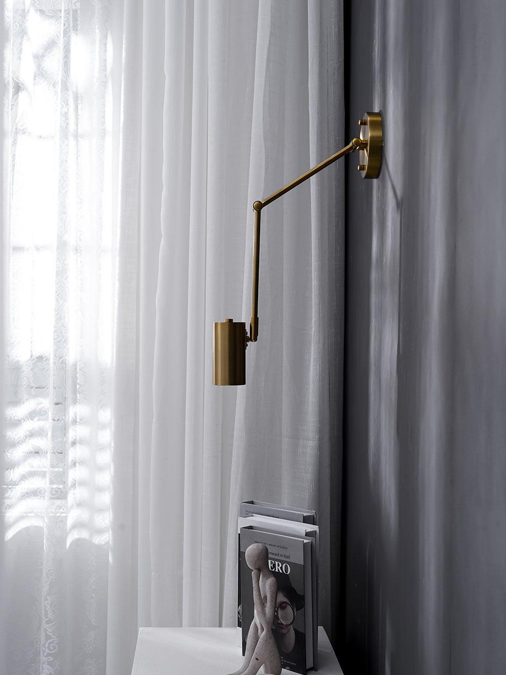Modern Adjustable Swing Arm LED Wall Sconce 1-Light