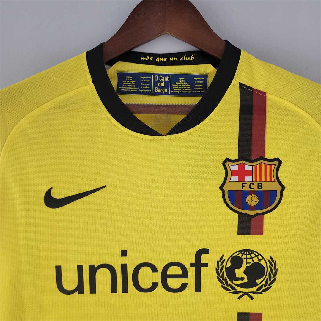 Messi Barcelona Away Long Sleeve 2008/09 Jersey
