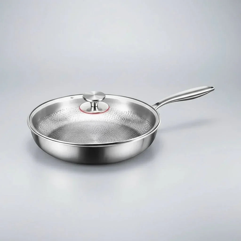 CHEFTRIUM – Titanium Hammered Non-Stick Skillet for Induction Cookers and Everyday Cooking