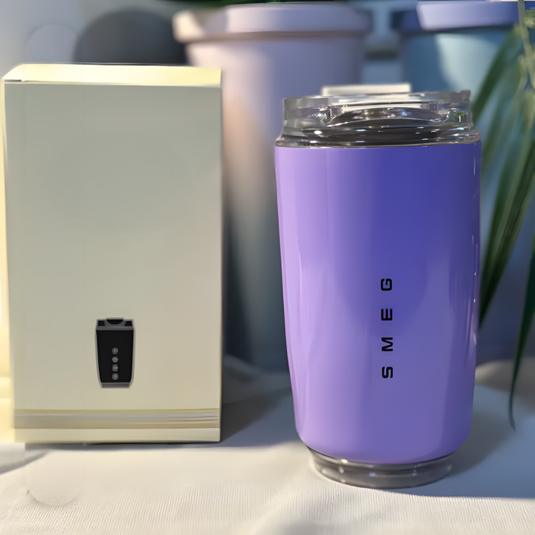 Puili | LuxeTherm Elegant Stainless Steel Thermal Travel Mug – Insulated Reusable Cup for Hot & Cold Drinks