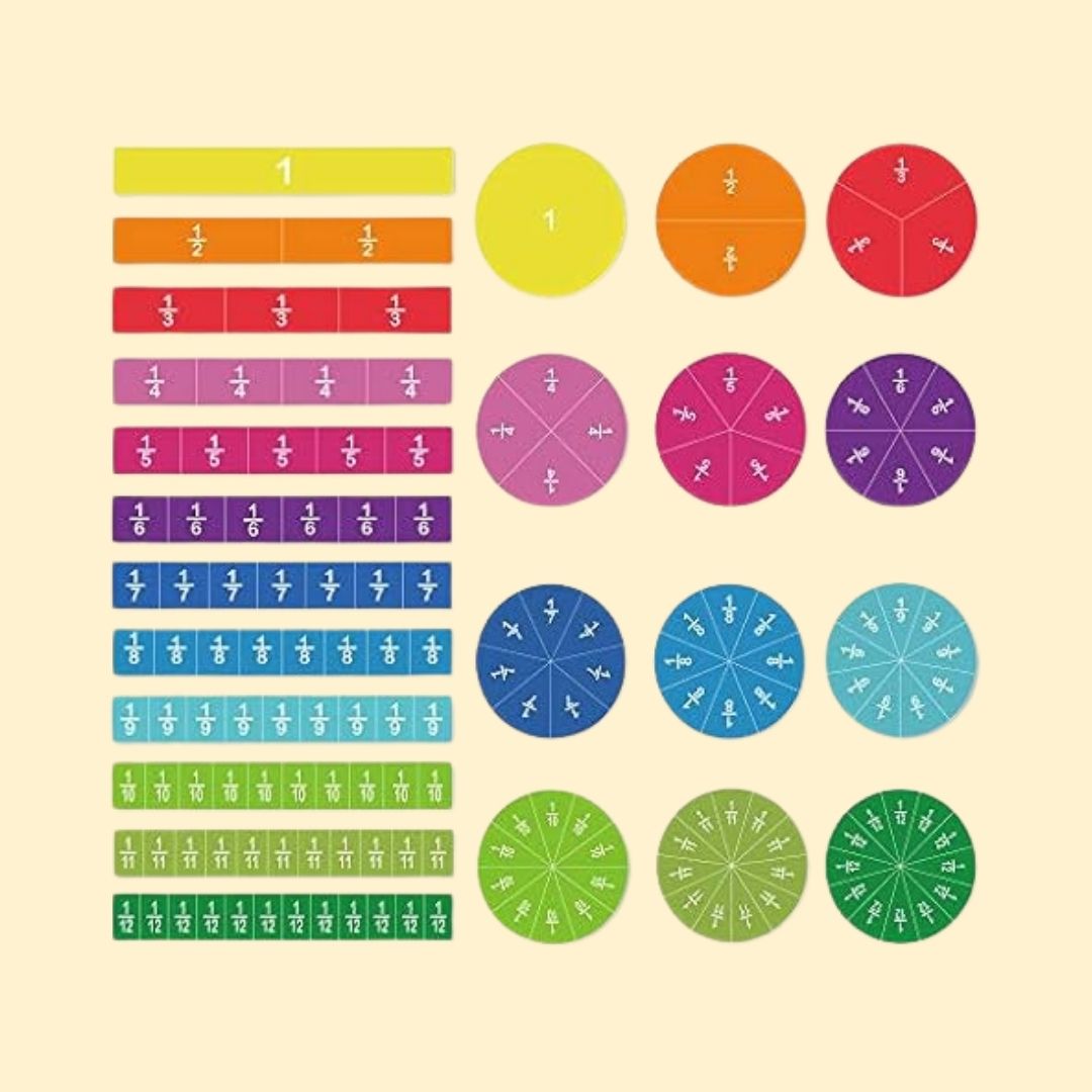Livre de Fractions Magnétique Montessori - cisul