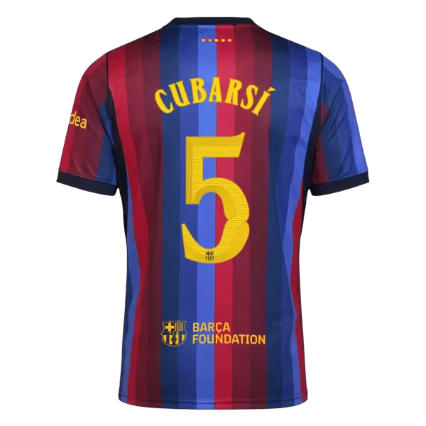 CUBARSÍ #5 Barcelona Home Jersey 2026/27 - UCL Font - Image 1