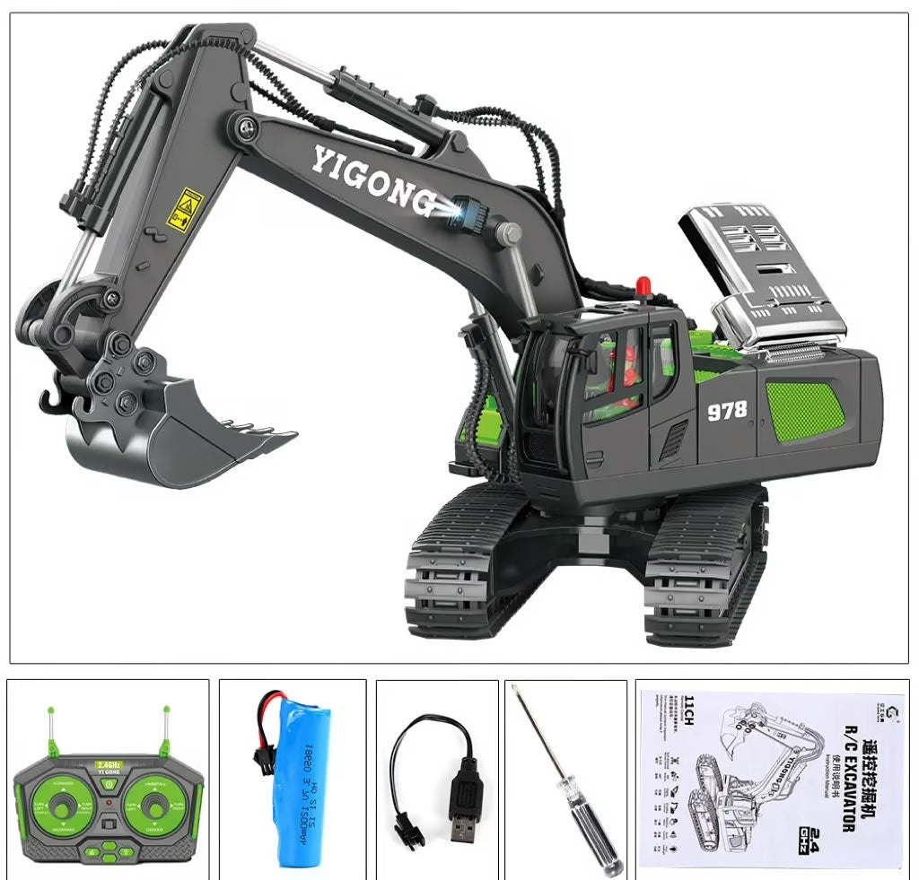 Excavadora hidráulica fresada CNC: modelo para entusiastas