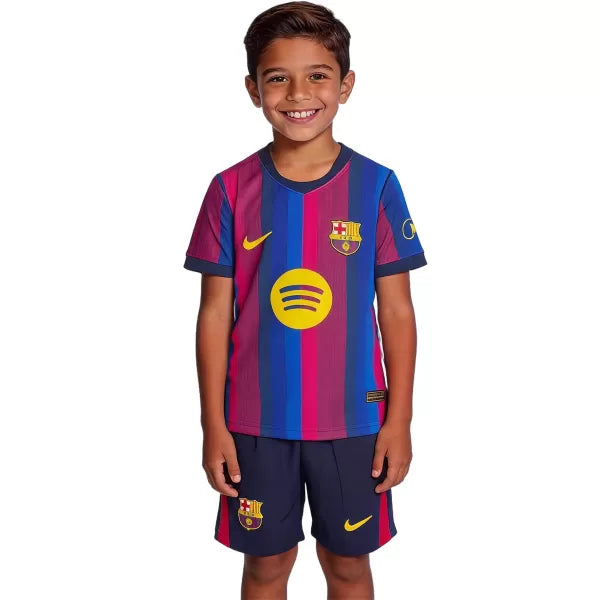 Kids Barcelona Home Match Jersey Kit Player Version 2026/27 - Image 1
