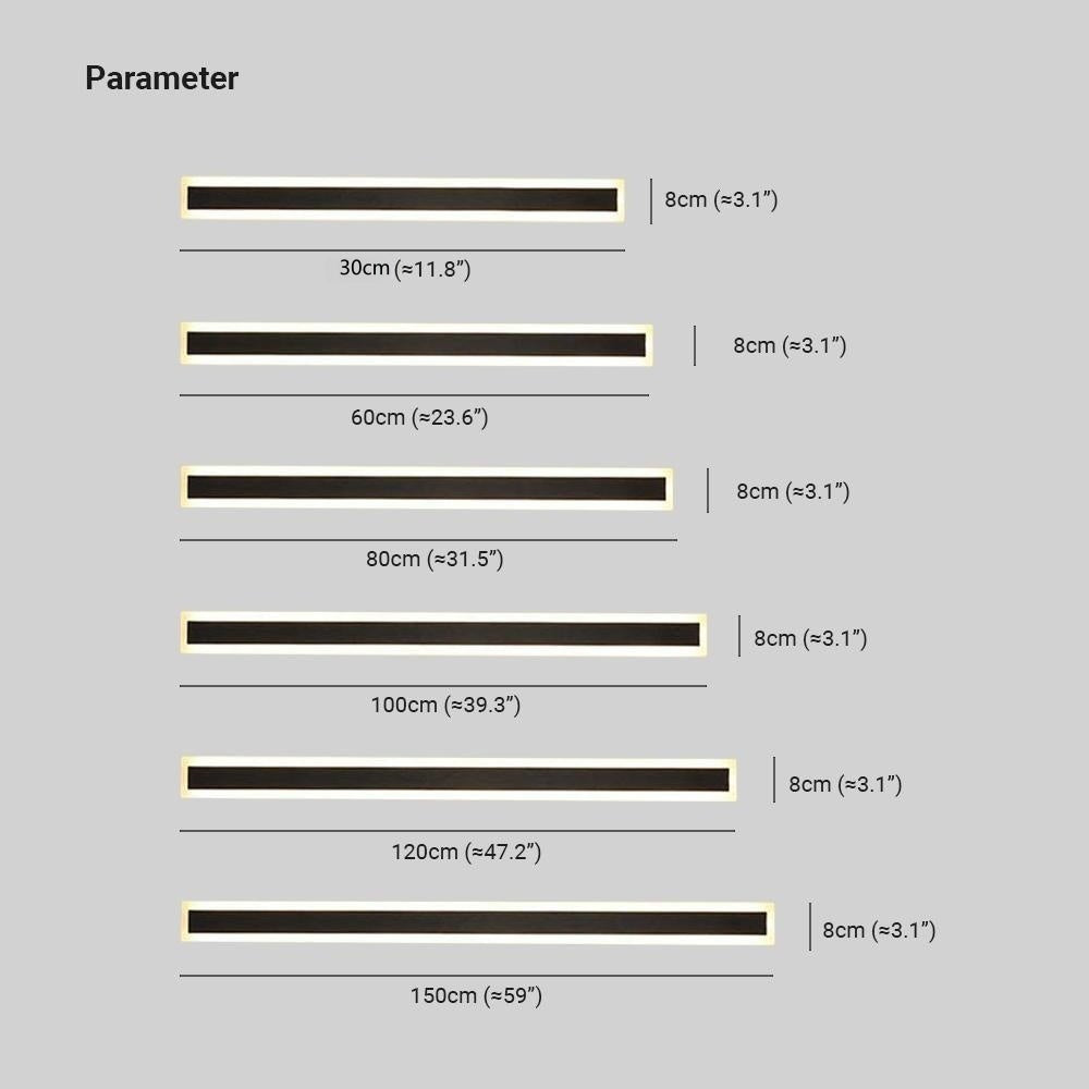 Modern Minimalist Waterproof Linear Wall Light LED