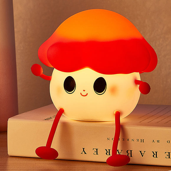 Lámpara nocturna LED de hongo squishy Tap Tap