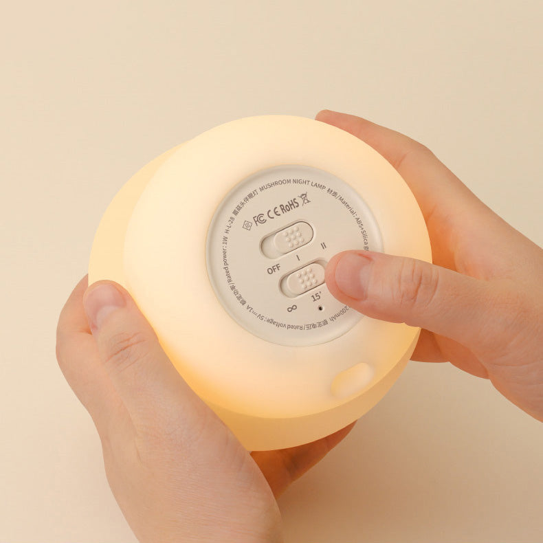 Lámpara nocturna LED de hongo squishy Tap Tap