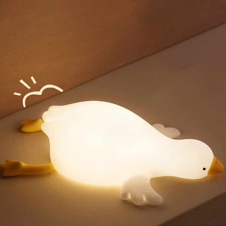 Grote Witte Gans Tik Tik LED Nachtlamp