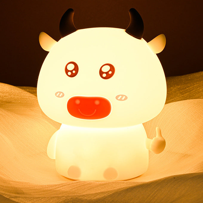 Cow Night Light LED Squishy Silicone Lamp Best Gift for Baby & Girl