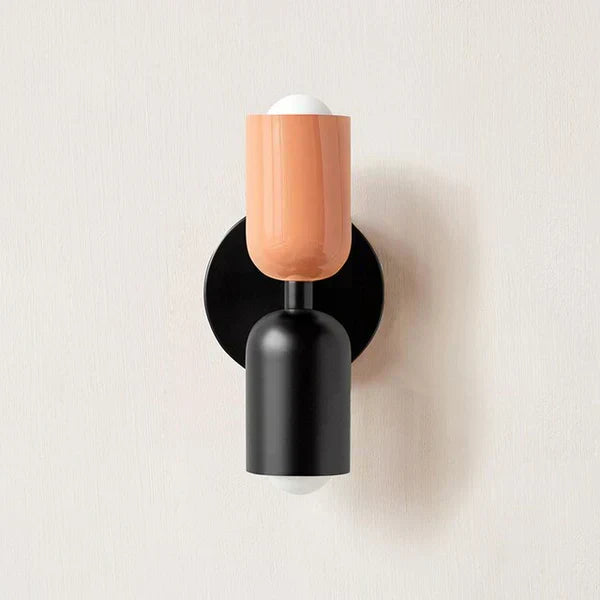 Modern Metal Cylinder LED Wall Sconce 2-Light