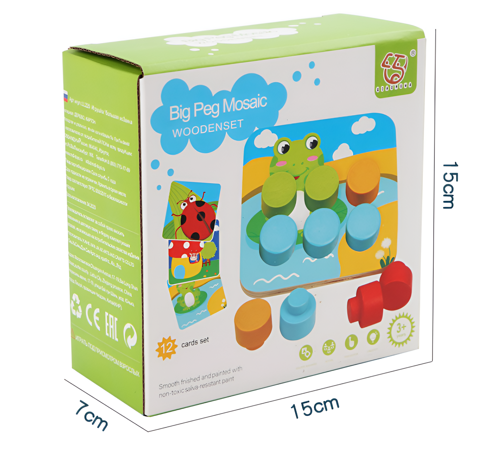 Puzzle con tavola a perni Montessori