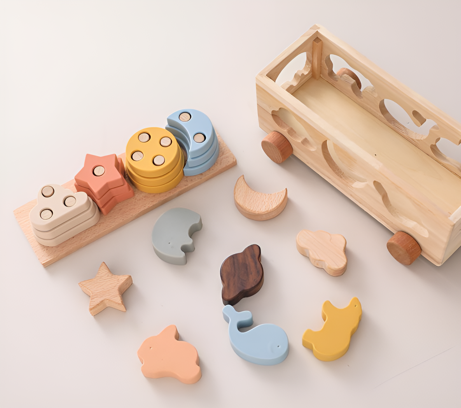 Juguete Apilable de Silicona Montessori