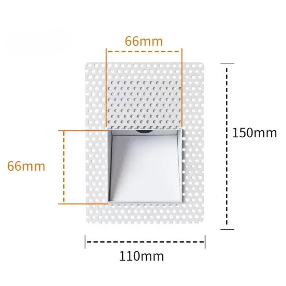 Nordic Frameless Stainless-Steel Stair LED Wall 1-Light with Sensor