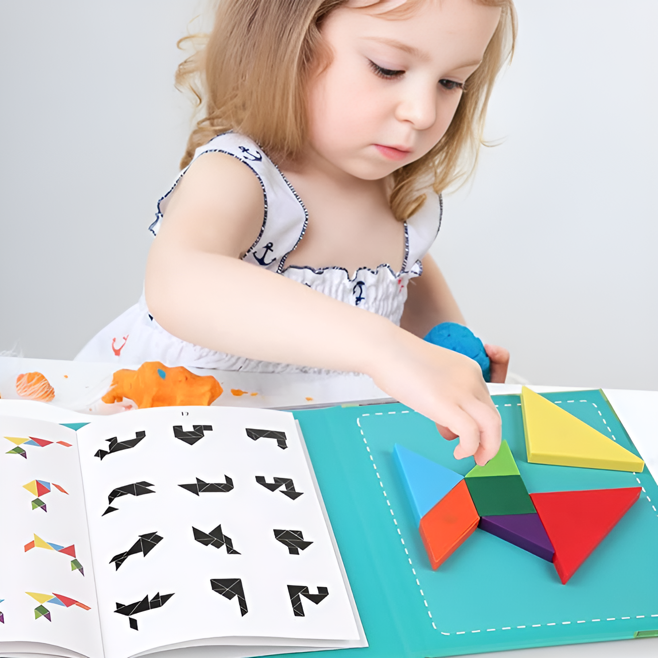 Montessori 3D Tangram Magnetische Puzzel