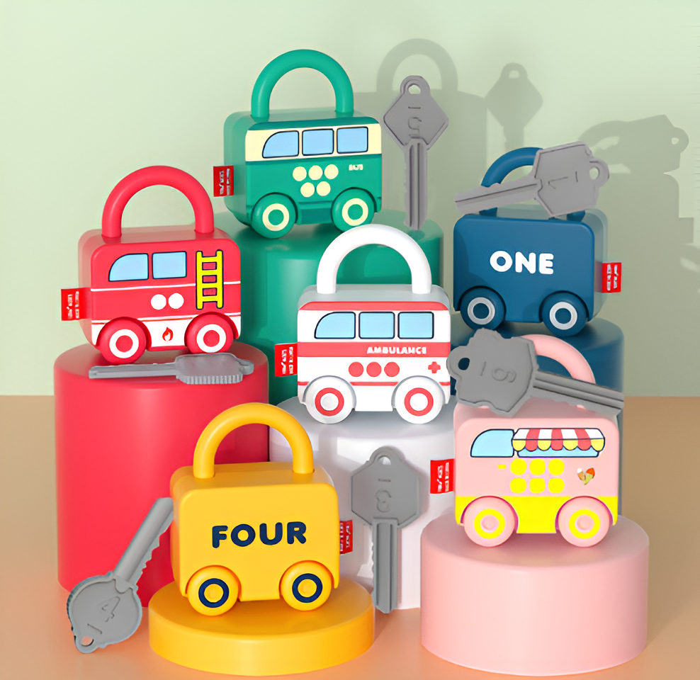 Auto Educative Lock-&-Match (Confezione da 6)