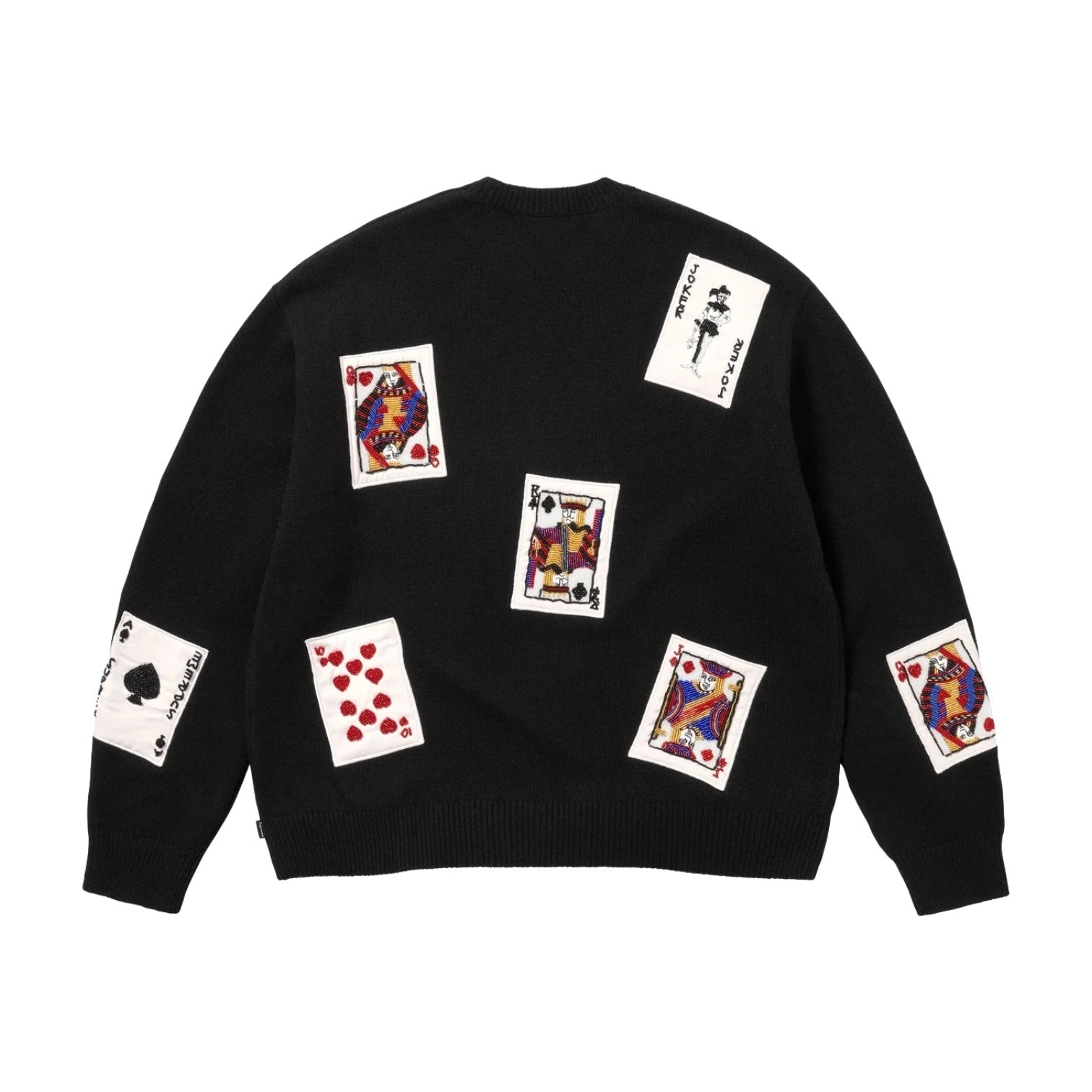 Supreme Beaded Cards Sweater Black