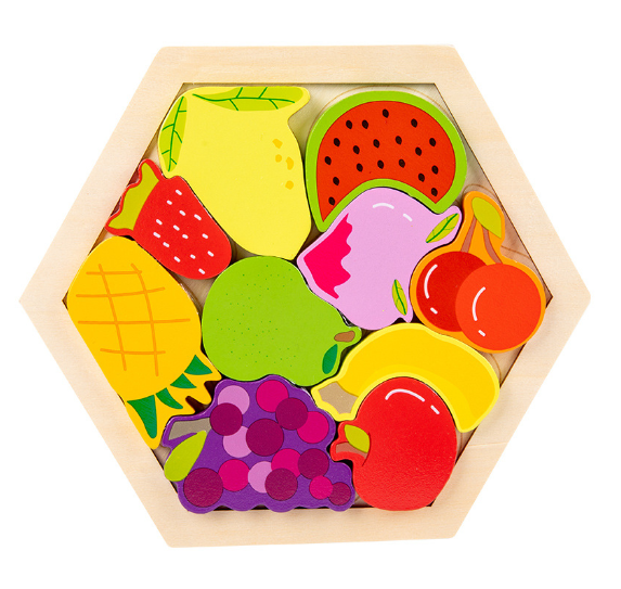 Puzzle 3D in Legno Montessori
