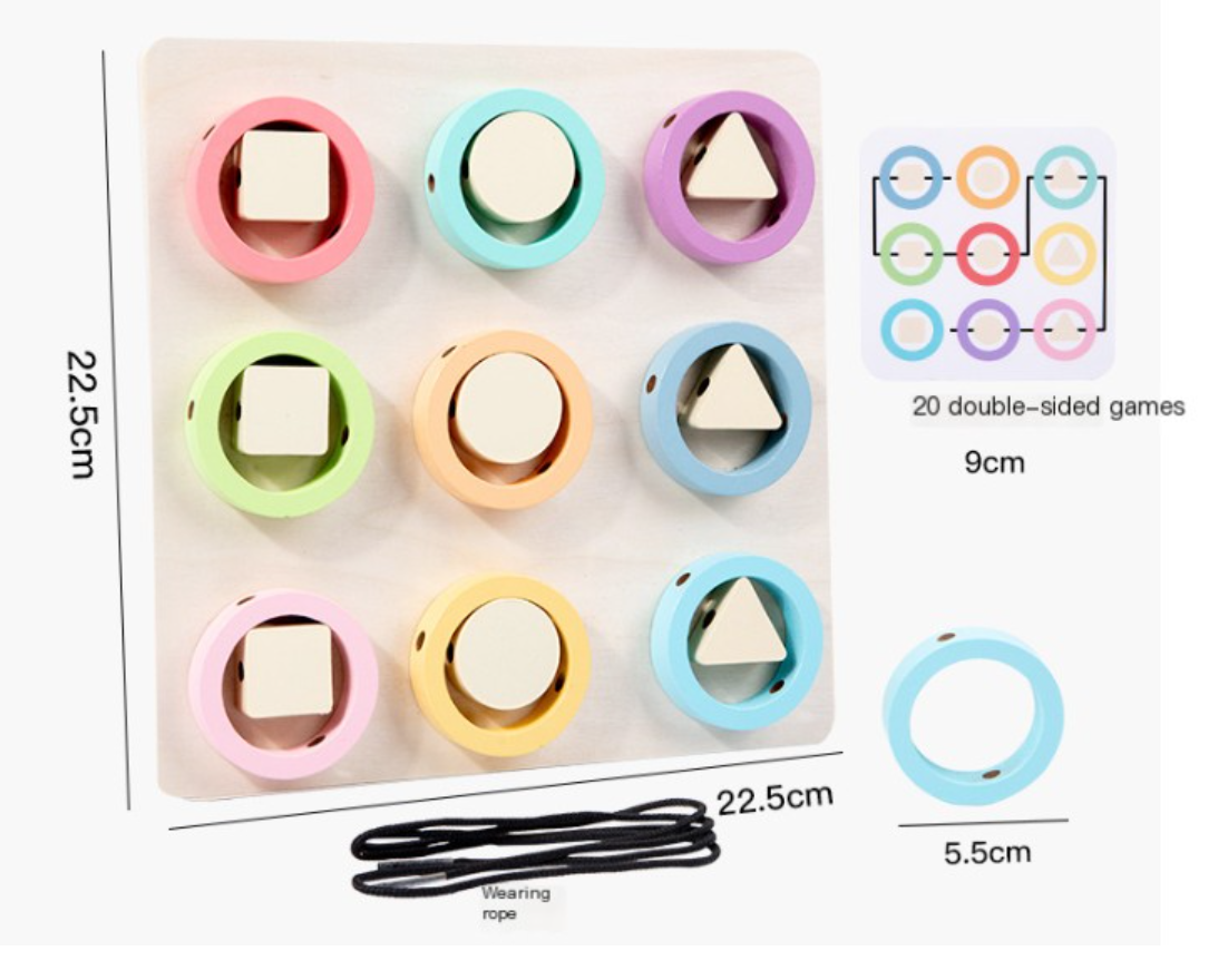 Tavola Montessori per Intreccio Geometrico
