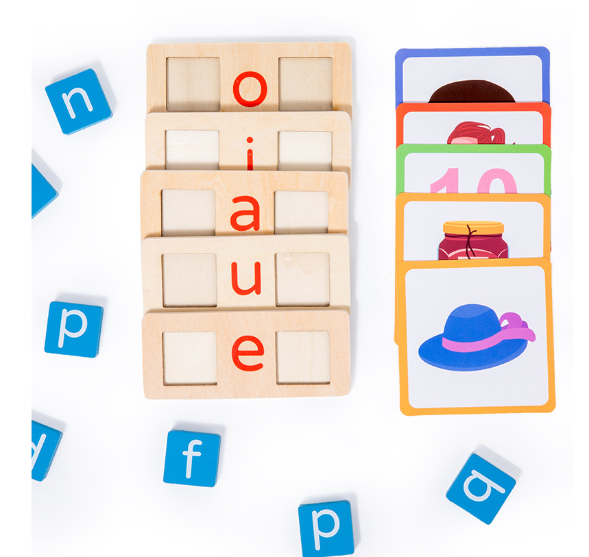 Kit de tarjetas didácticas de ortografía Montessori
