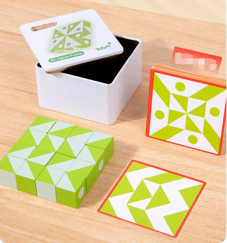Puzzle di blocchi 3D Montessori
