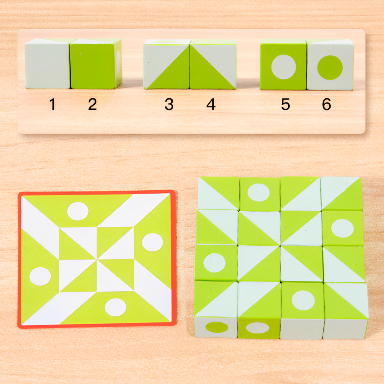 Puzzle di blocchi 3D Montessori
