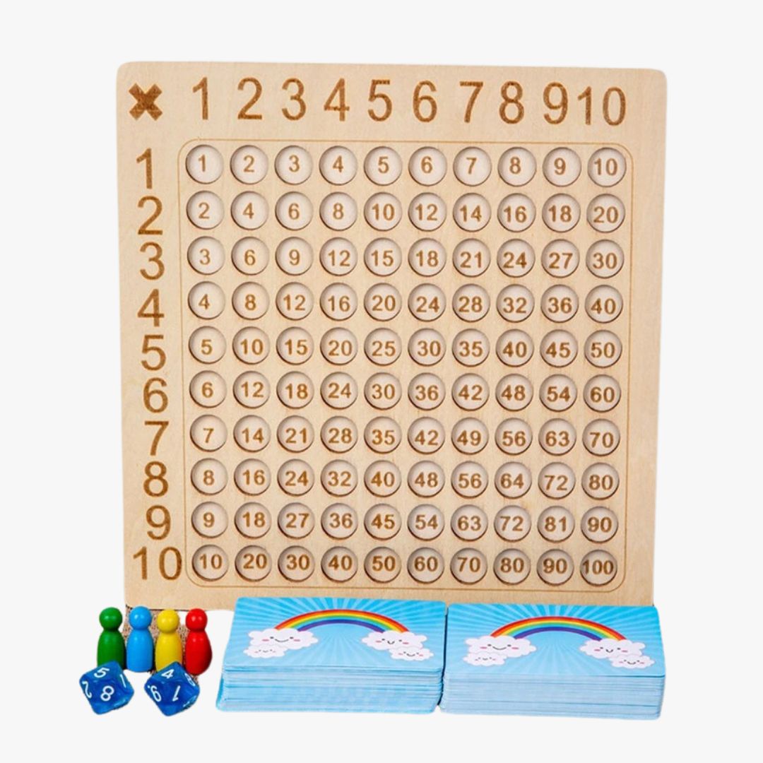 Gioco di Matematica Montessori con Carte e Dadi