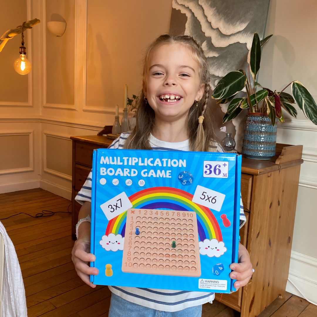 Montessori Math Game with Cards & Dice