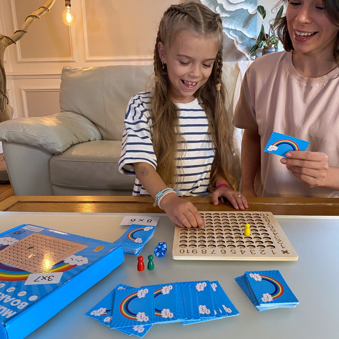 Montessori Math Game with Cards & Dice