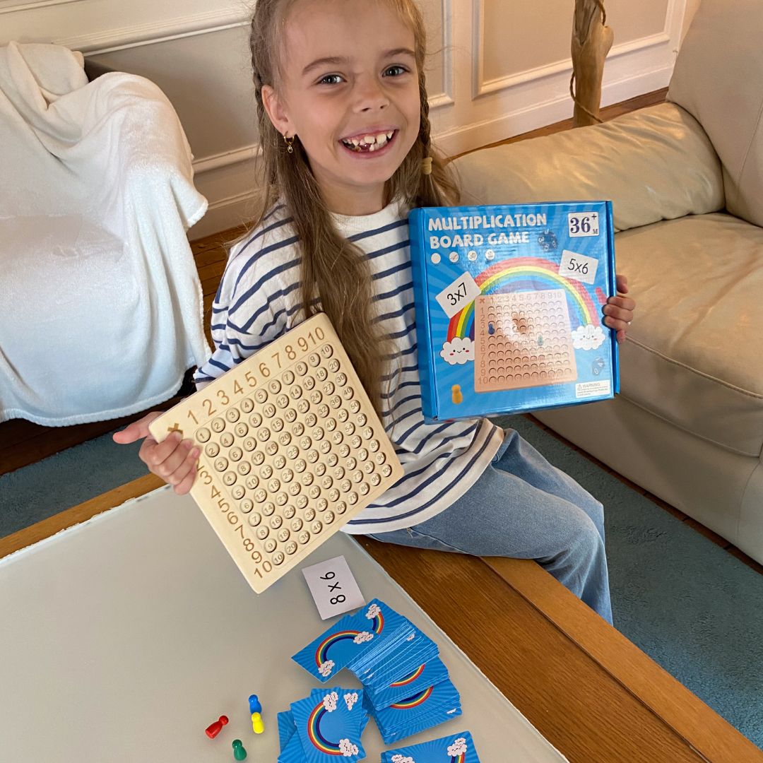 Montessori Math Game with Cards & Dice