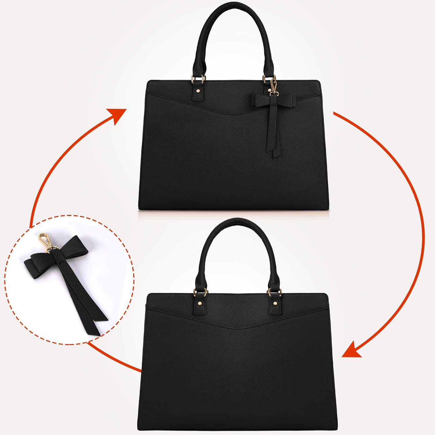 Women’s Work Laptop Tote Bag with Organised Multi-Compartment Layout