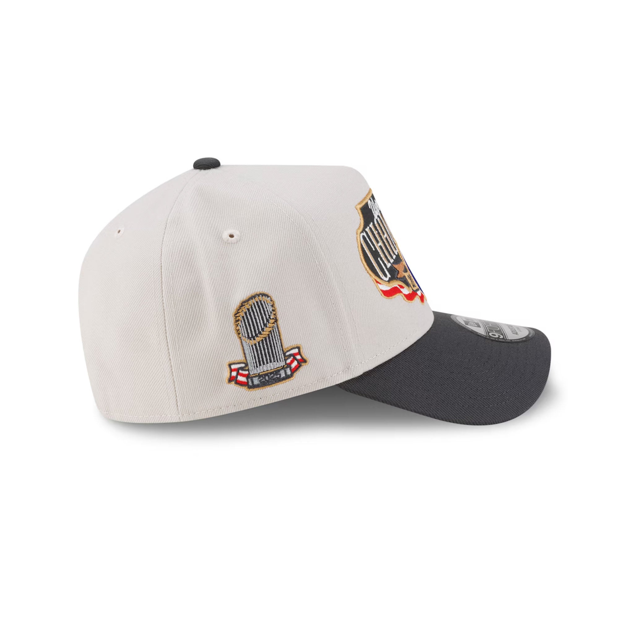 Los Angeles Dodgers 2025 World Series Champions Locker Room A-Frame 9FORTY Adjustable Hat