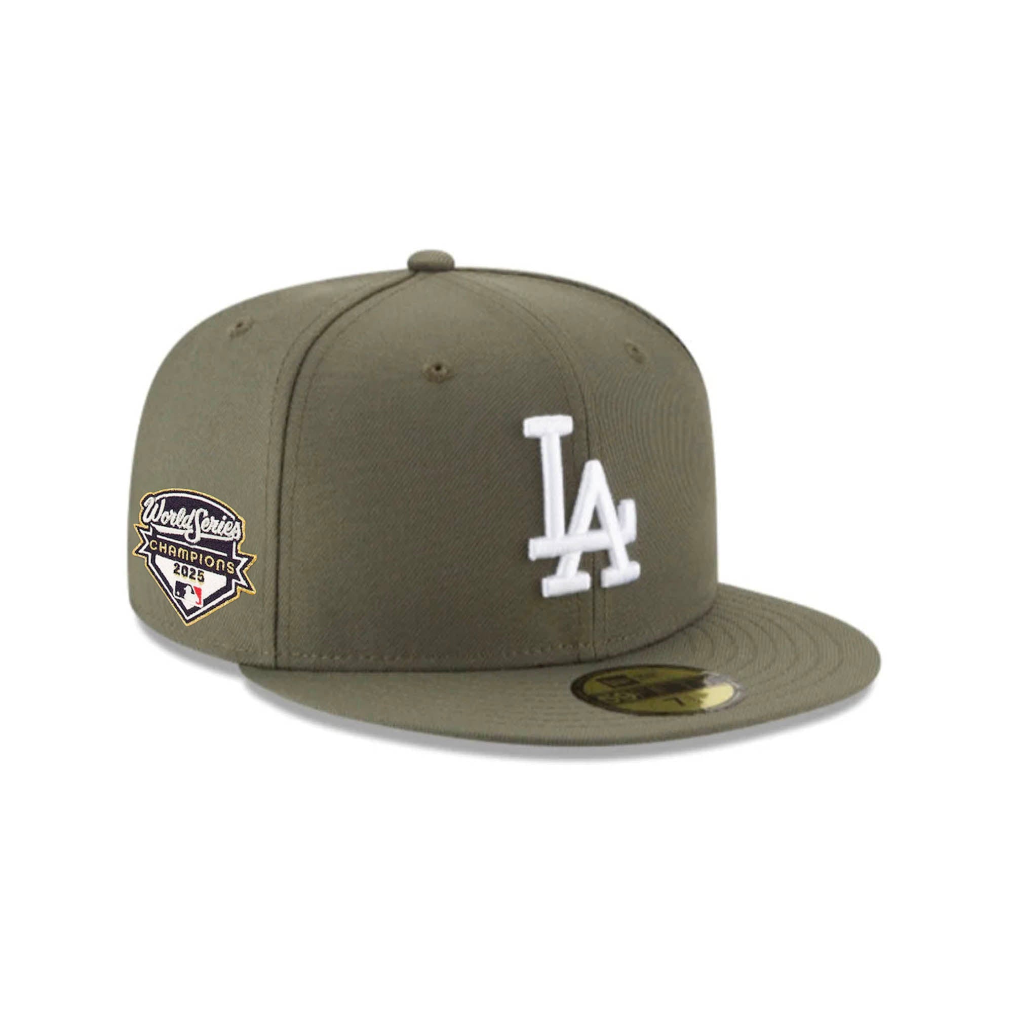 Los Angeles Dodgers 2025 World Series Champions Olive 59FIFTY Fitted Hat