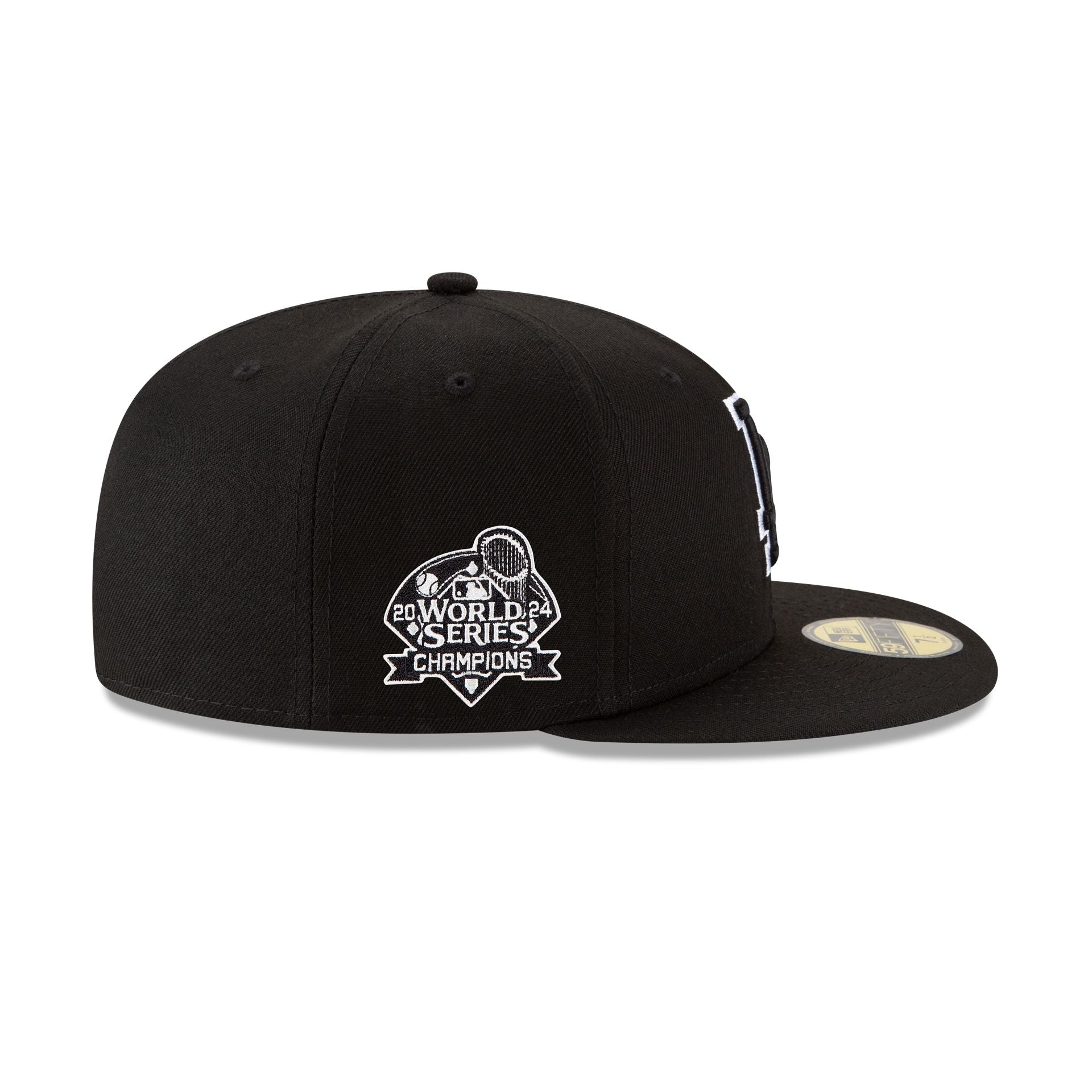 Los Angeles Dodgers 2024 World Series Champions White Outline 59FIFTY Fitted