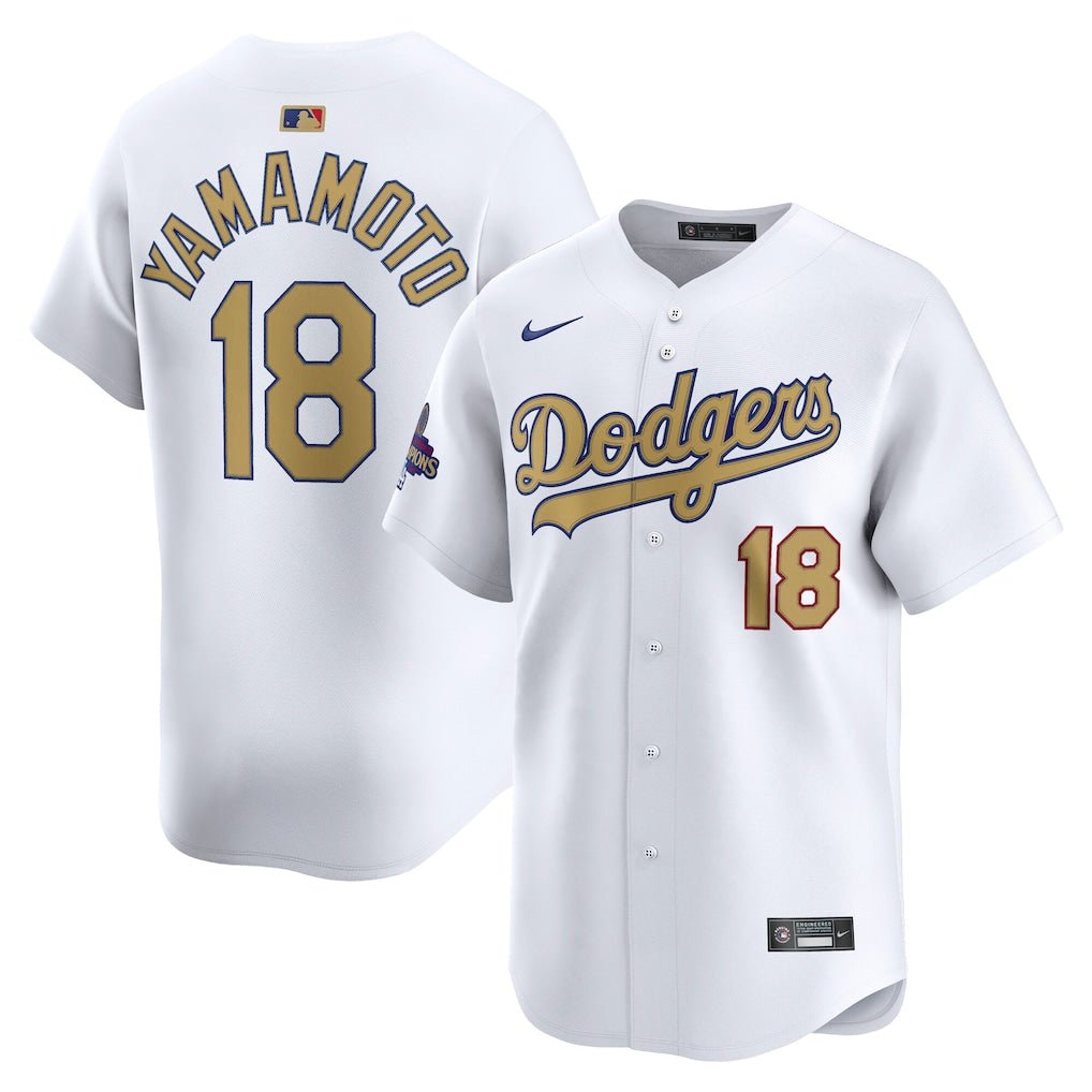 Los Angeles Dodgers Yoshinobu Yamamoto 2024 World Series Champs Nike® Limited Jersey