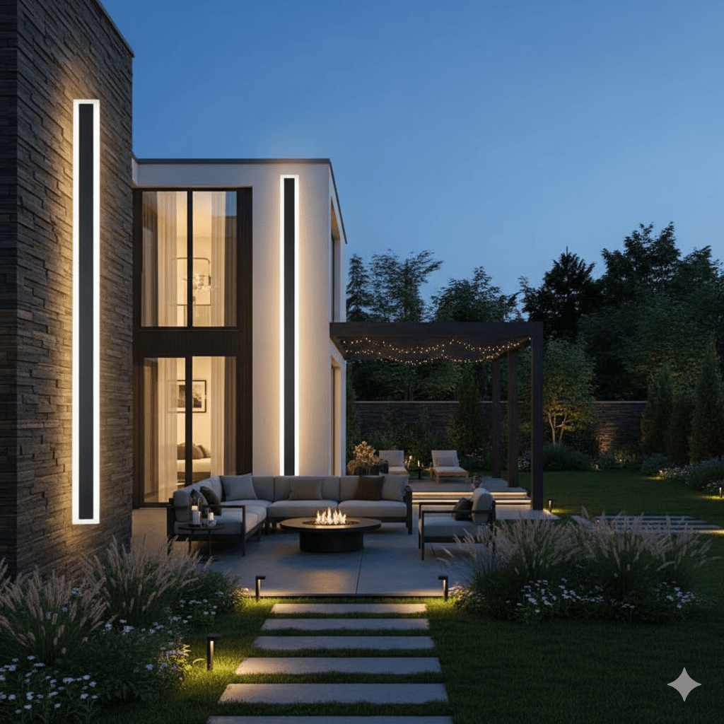 Modern Minimalist Waterproof Linear Wall Light LED