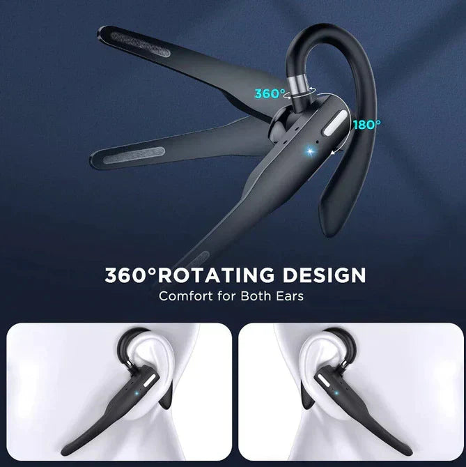 Trucker Dual Mic Cordless Bluetooth 5.1 Noise Cancelling Headset/Earpiece