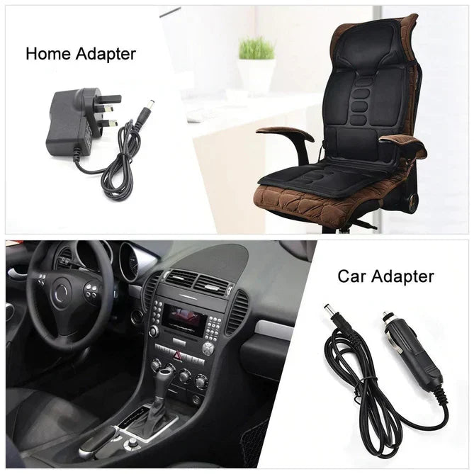 Premium Heated Massage Chair – Back & Neck Cushion with Full-Body Support