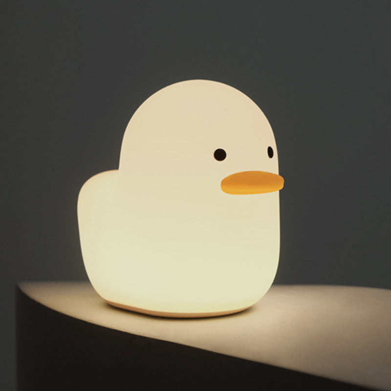 Lampada Notturna Anatra Kwaii Carina Tap Tap Luce per Dormire