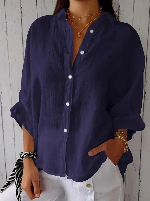 Daniela | Casual shirt in cotton and linen