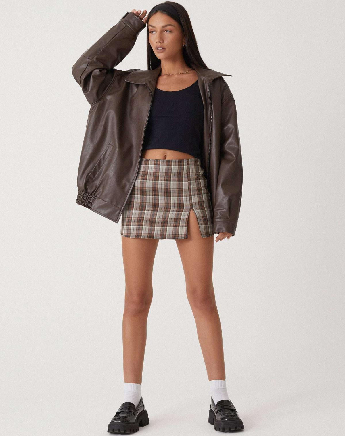 Puili | Loose Leather Jacket