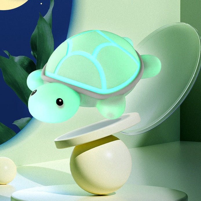 Squishy Silicone Cute Turtle LED Night Light - Perfect Gift for Kids & Girls