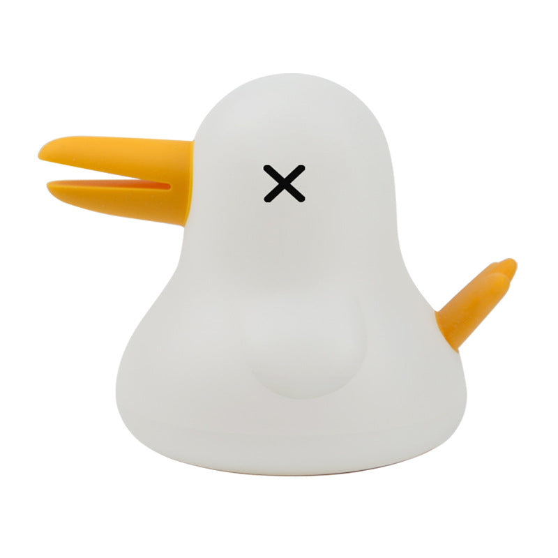 Squishy Silicone Sleep Duck LED Night Light - Perfect Gift for Kids & Girls