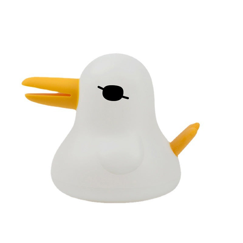 Squishy Silicone Sleep Duck LED Night Light - Perfect Gift for Kids & Girls