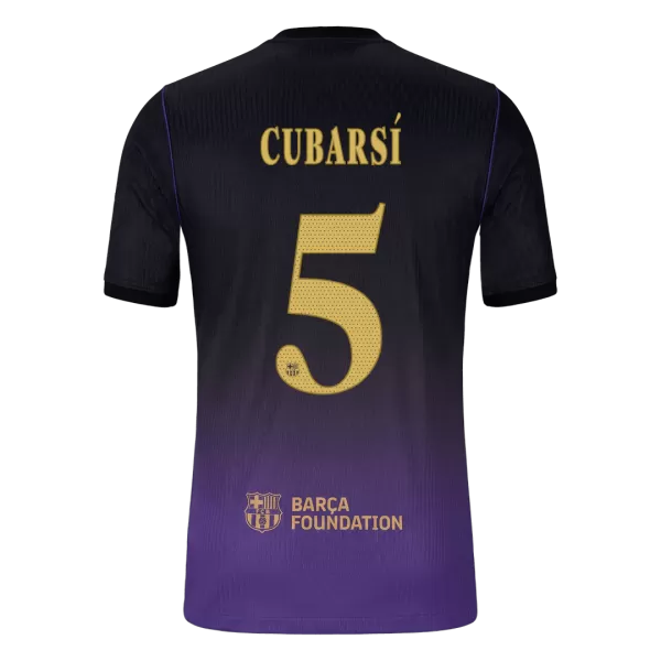 CUBARSÍ #5 Barcelona Away Match Jersey Player Version 2026/27 - UCL Font - Image 1