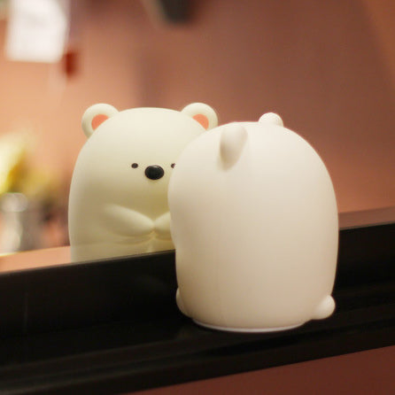 Squishy Silicone Hug Bear LED Night Light - Perfect Gift for Kids & Girls