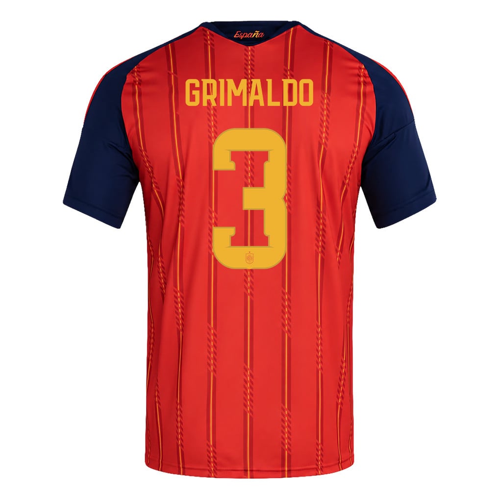 Spain 2026 Two-Star World Cup Champions Men's Home Jersey – Álex Grimaldo #3