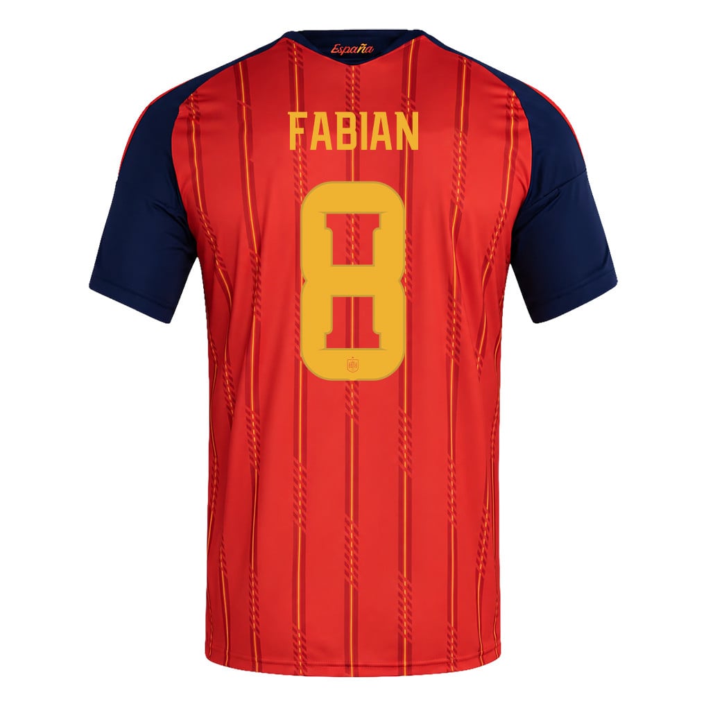 Spain 2026 Two-Star World Cup Champions Men's Home Jersey – Fabián Ruiz #8