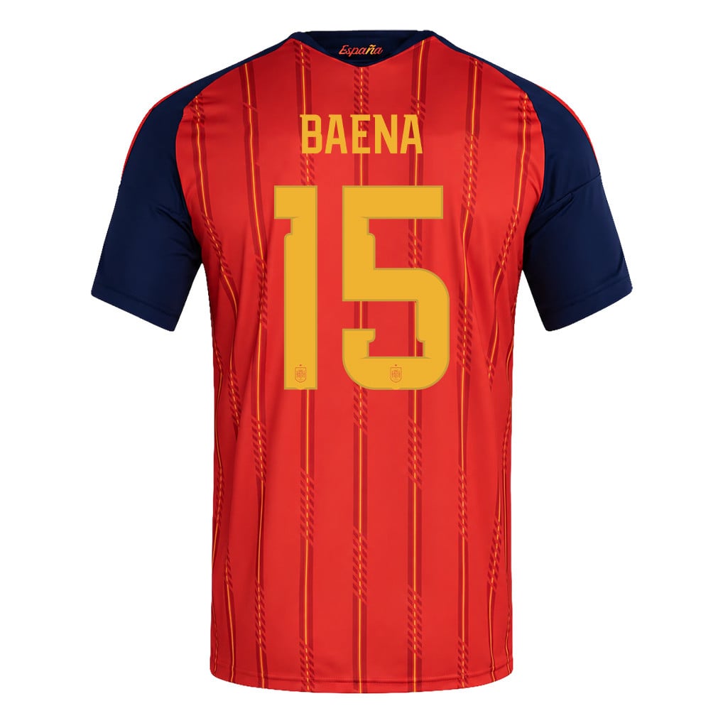 Spain 2026 Two-Star World Cup Champions Men's Home Jersey – Álex Baena #15